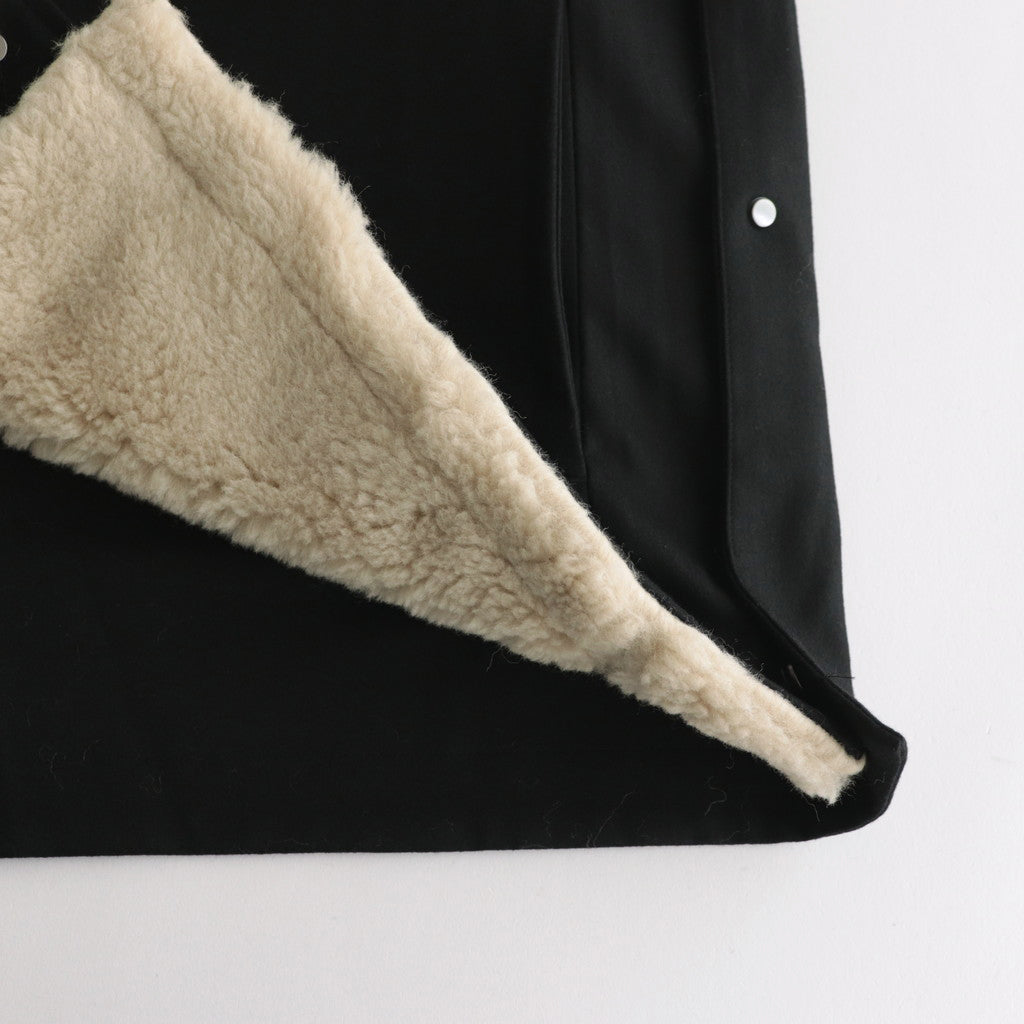 WOOL FUR REVERSIBLE VEST #BEIGE [ST.630]