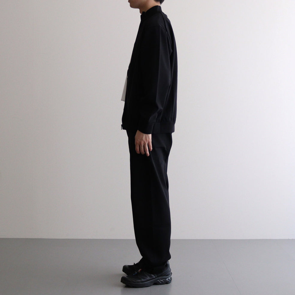 NYLON JERSEY TRACK JACKET #navy [14001]