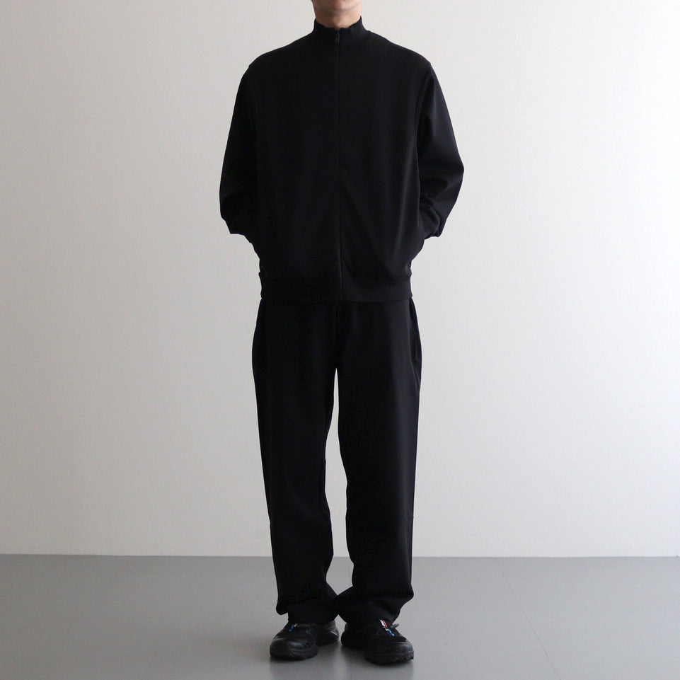 NYLON JERSEY TRACK JACKET #navy [14001]