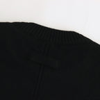 EX FINE LAMBS CREW NECK KNIT LS #BLACK [ST.691]
