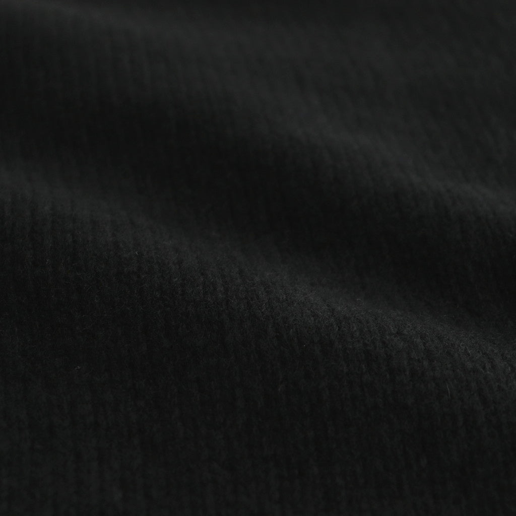 EX FINE LAMBS CREW NECK KNIT LS #BLACK [ST.691]