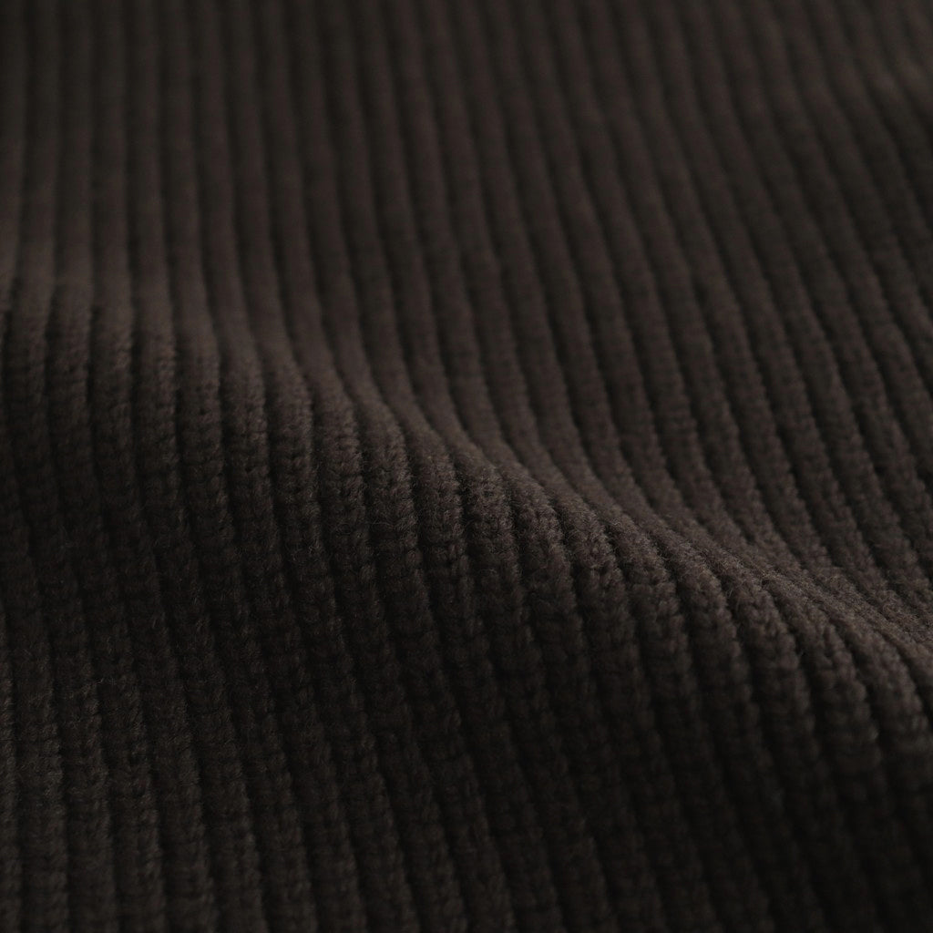 OVERSIZED DRIVERS KNIT ZIP VEST #MILITARY KHAKI [ST.697]