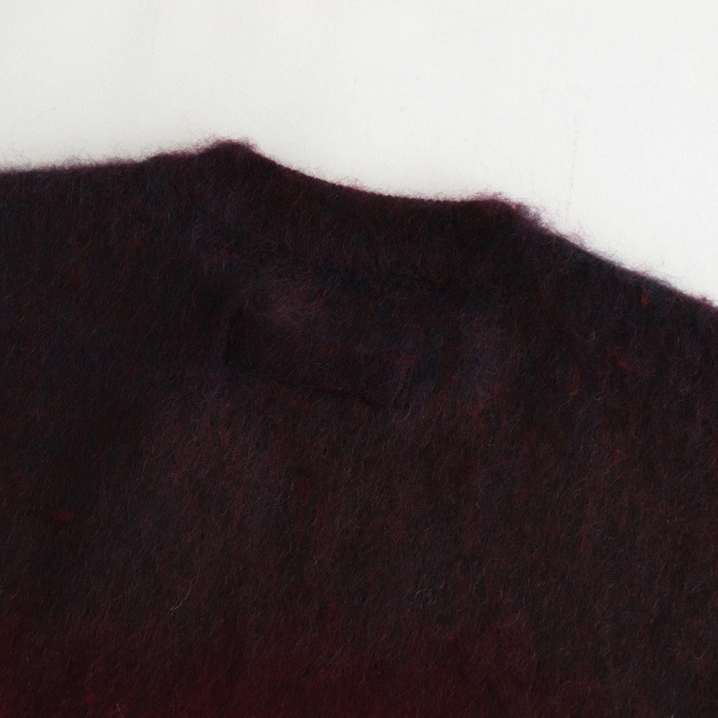 OVERSIZED GRADATION MOHAIR LS #RED [ST.698]