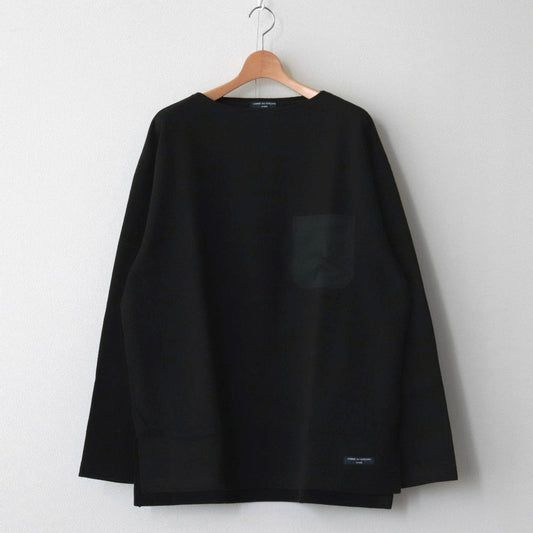 綿天竺×エステルダブルサテン セーター #BLACK [HL-T011-051]