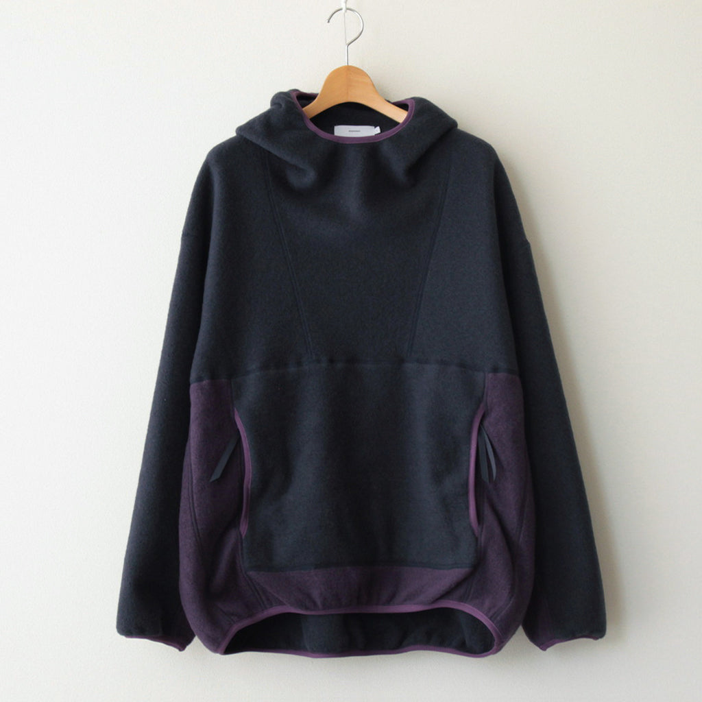 Wool Fleece Hoodie #NAVY [GU233-70164]