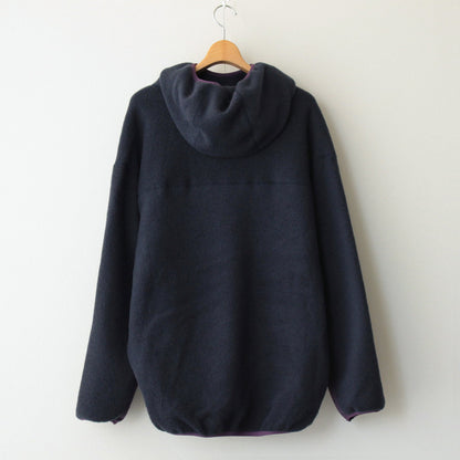 Wool Fleece Hoodie #NAVY [GU233-70164]