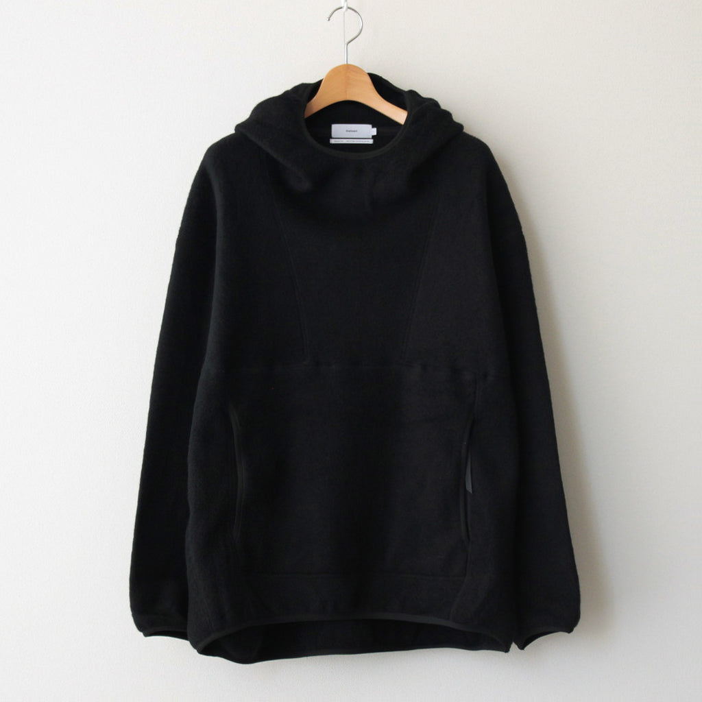 Wool Fleece Hoodie #BLACK [GU233-70164]