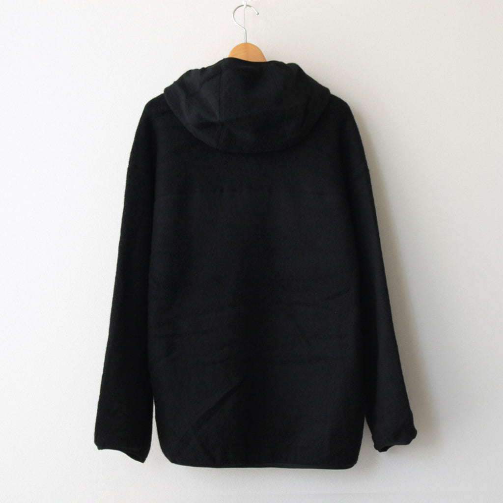 Wool Fleece Hoodie #BLACK [GU233-70164]