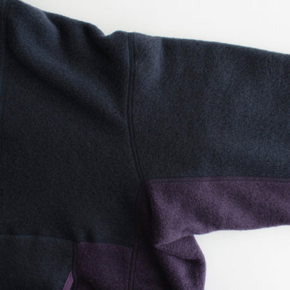 Wool Fleece Hoodie #NAVY [GU233-70164]