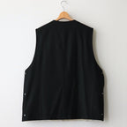 WOOL FUR REVERSIBLE VEST #BEIGE [ST.630]