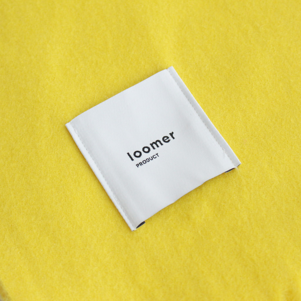 Lambs wool Plain Stole #YELLOW [LM323-ST038]
