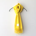 Lambs wool Plain Stole #YELLOW [LM323-ST038]