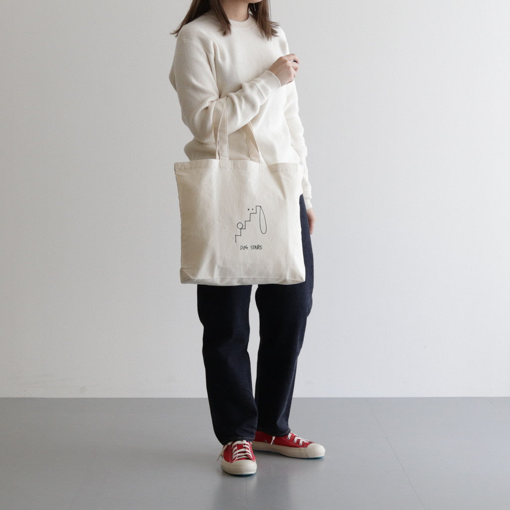 PRINT BAG - DOG STAIRS #NATURAL [33902]