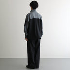 Wool Nylon Gabardine Shell Jacket #GRAYｘBLACK [GM243-30046]