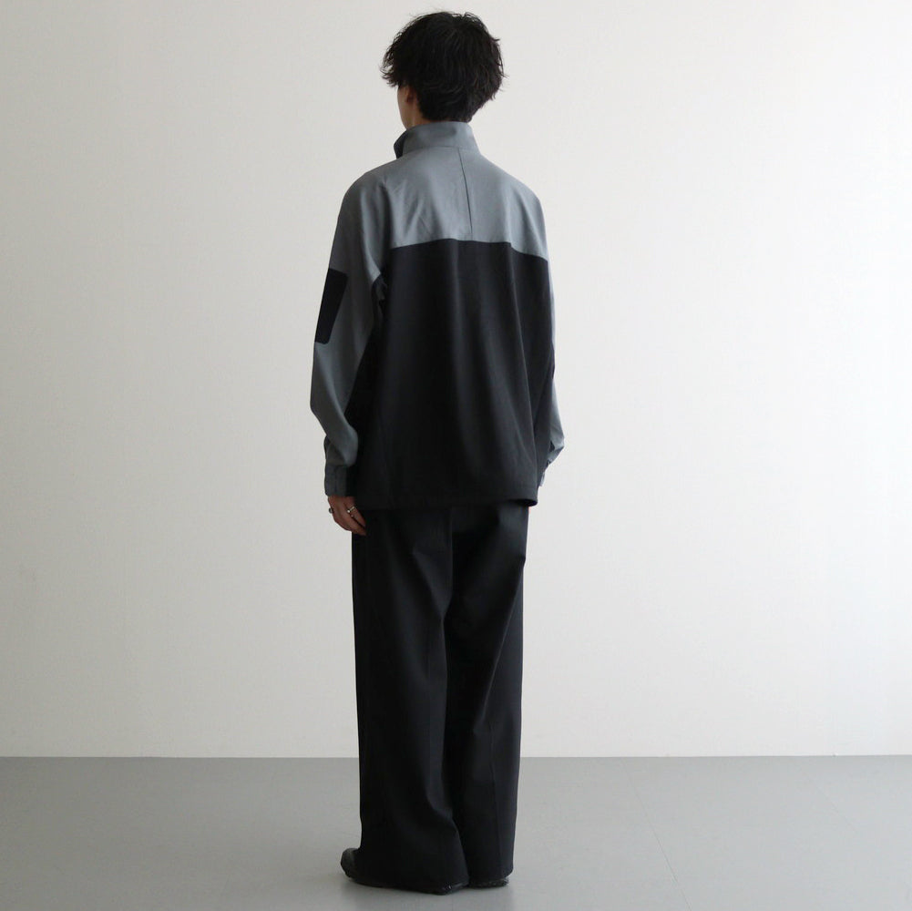 Wool Nylon Gabardine Shell Jacket #GRAYｘBLACK [GM243-30046]