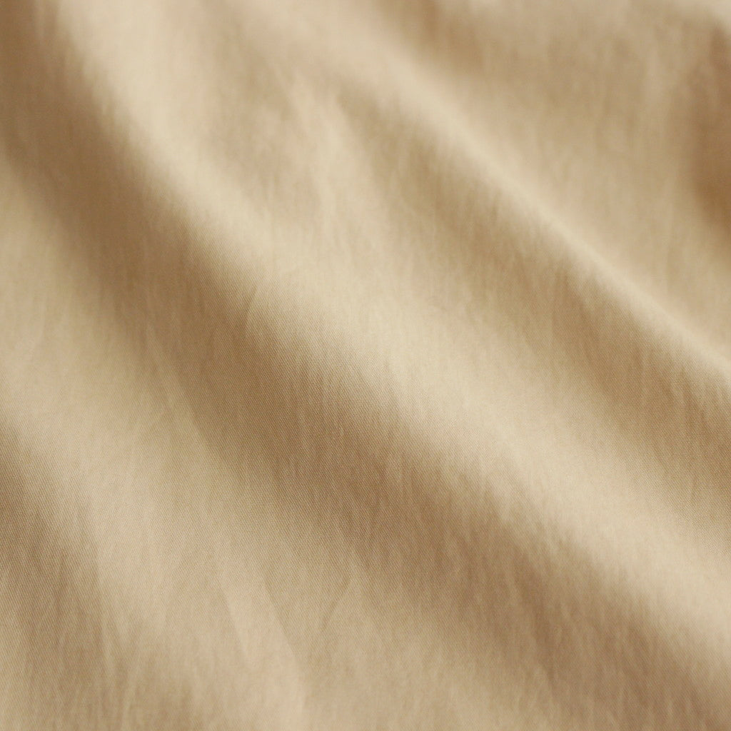 WASHED FINX TWILL SHIRT #LIGHT BROWN [A23AS01TN]