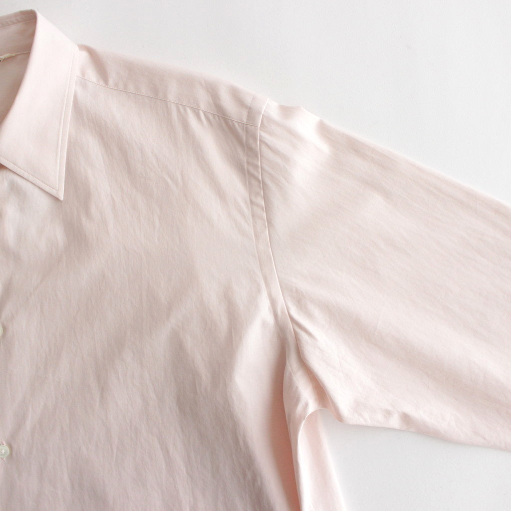 WASHED FINX TWILL SHIRT #LIGHT PINK [A23AS01TN]