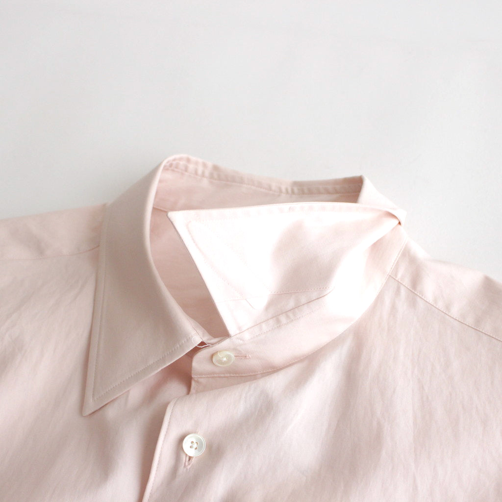 WASHED FINX TWILL SHIRT #LIGHT PINK [A23AS01TN]
