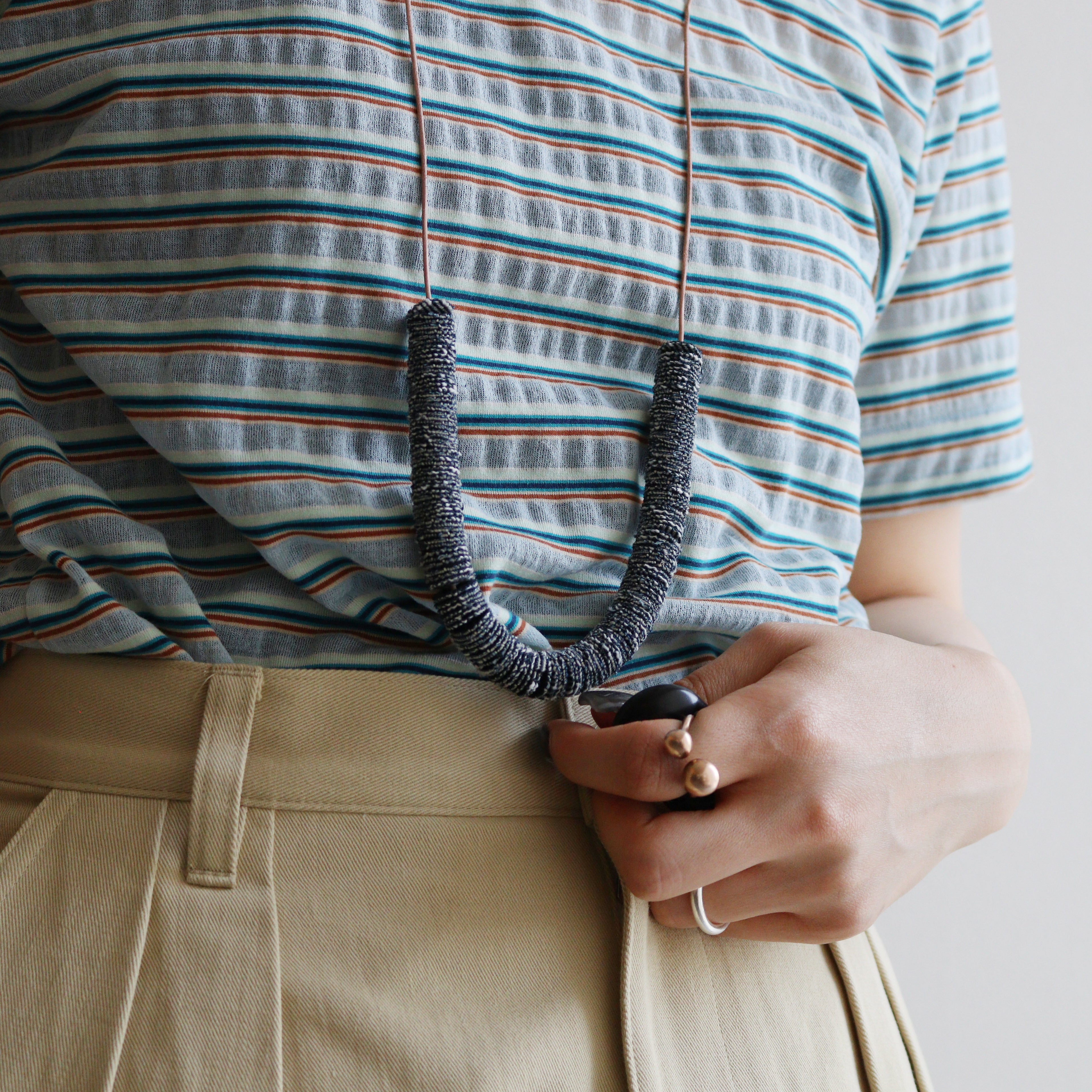 bundle necklace #indigo one wash [ur-rc-bnl]