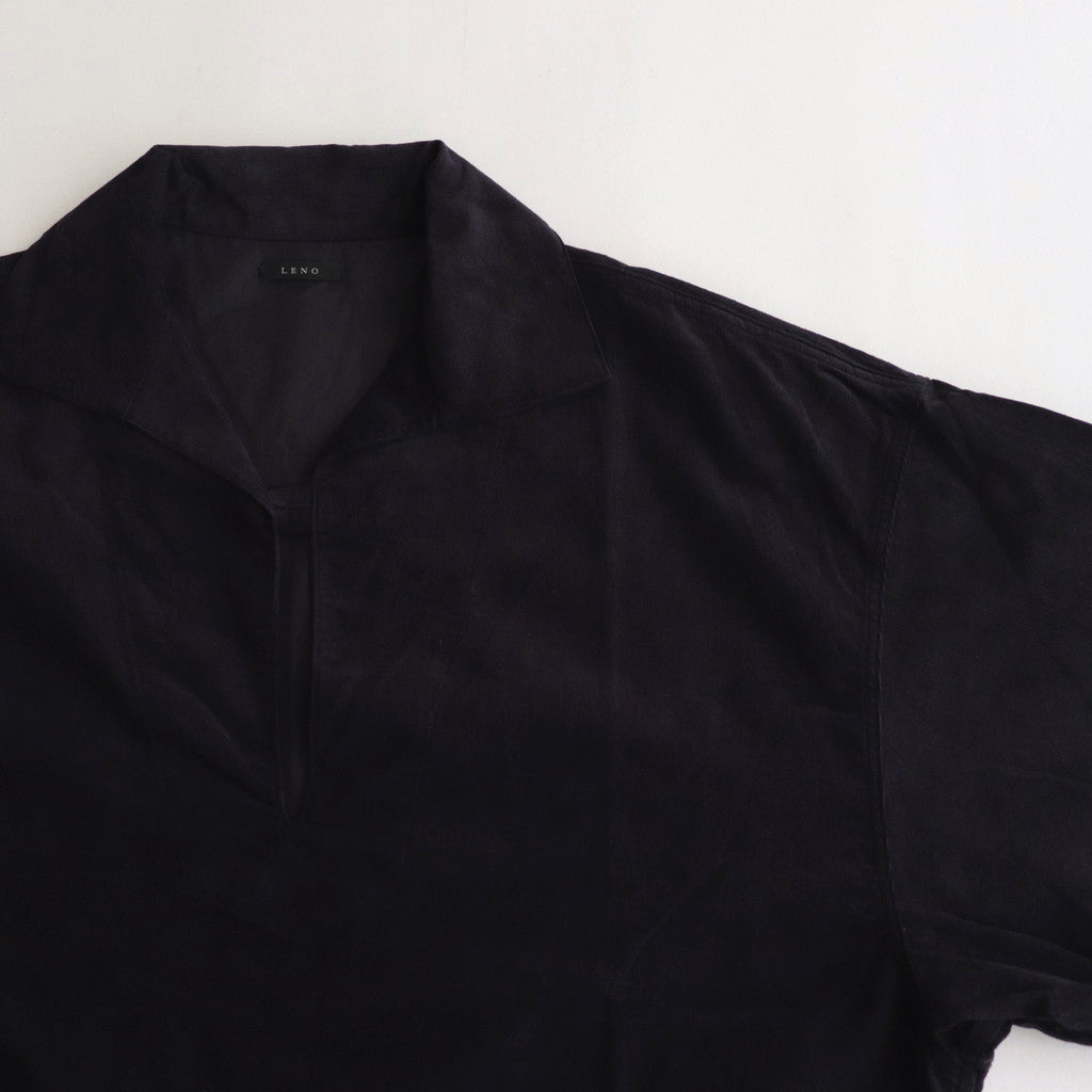 CORDUROY SMOCK SHIRT #NAVY [H2302-SH018]