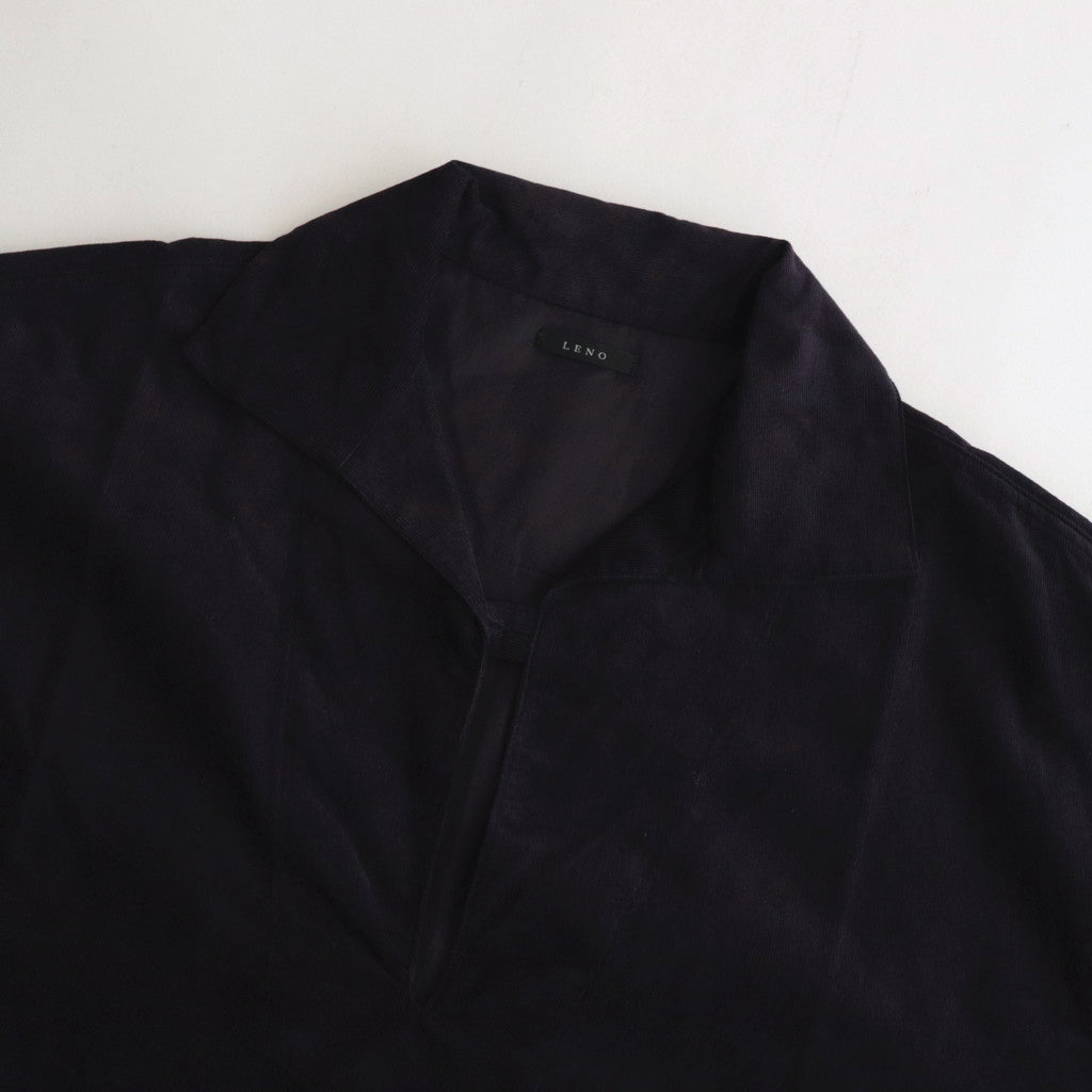 CORDUROY SMOCK SHIRT #NAVY [H2302-SH018]