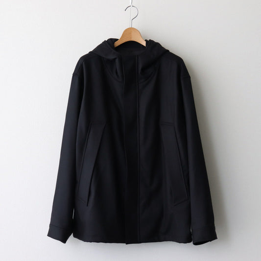 MELTON HOODED BLOUSON #DARK CHARCOAL [ST.928]