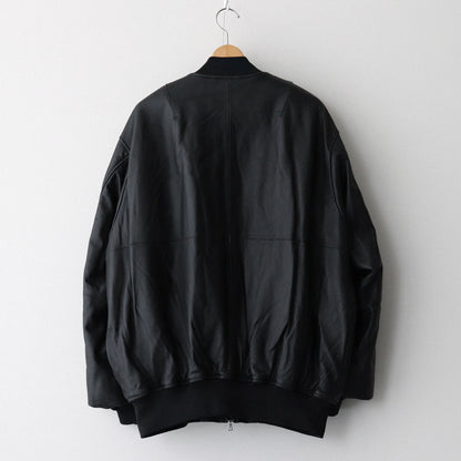 LEATHER FLIGHT JACKET #BLACK [ST.922]