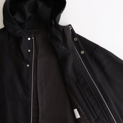 MELTON HOODED BLOUSON #DARK CHARCOAL [ST.928]