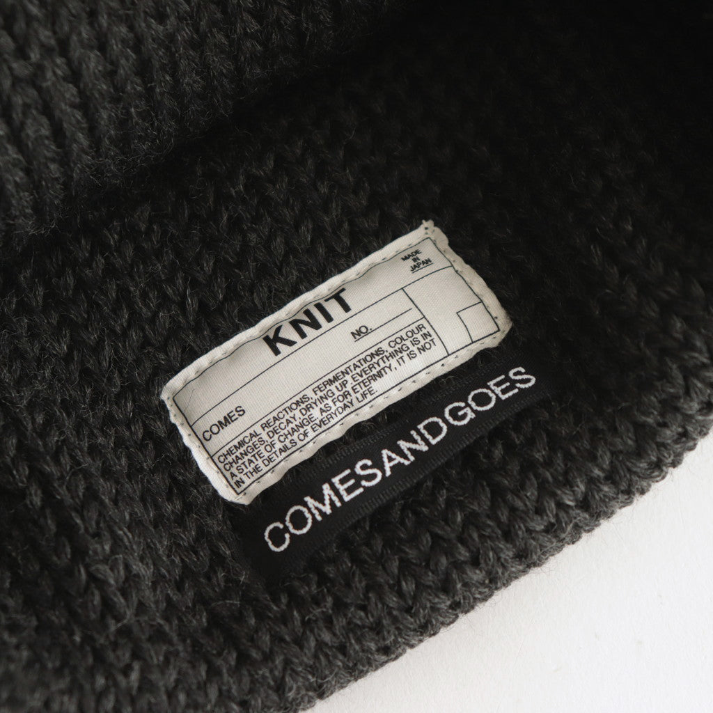 WOOL STANDARD KNIT 梵天 #CHARCOAL [No.23922]
