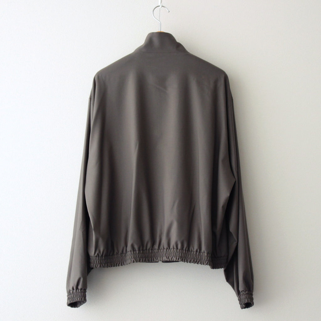 SUPER FINE TROPICAL WOOL ZIP BLOUSON #DARK KHAKI [A24AB01WT]