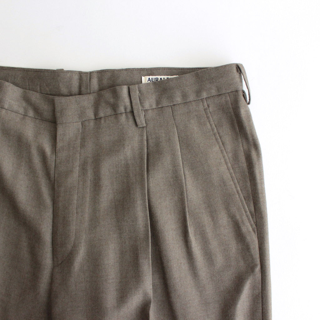 SUPER LIGHT WOOL SLACKS #TOP BROWN [A24AP02OS]