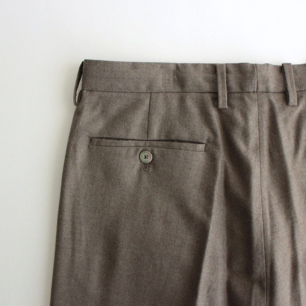 SUPER LIGHT WOOL SLACKS #TOP BROWN [A24AP02OS]