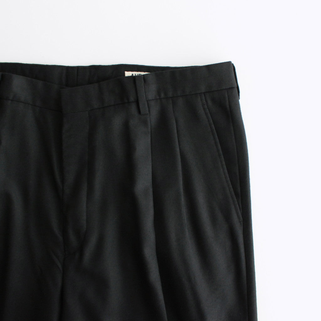 SUPER LIGHT WOOL SLACKS #BLACK [A24AP02OS]