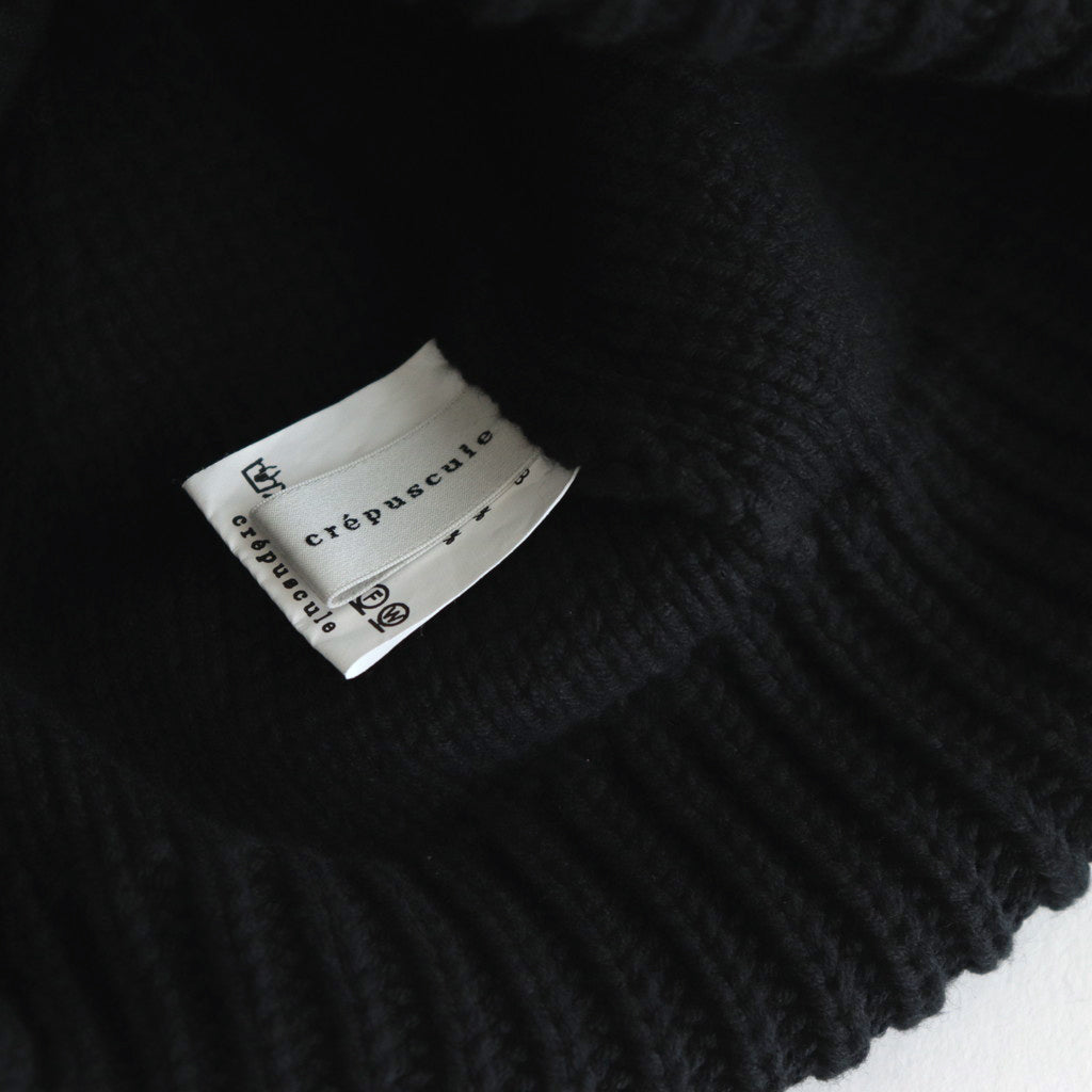 Knit Cap #Black [2203-018]