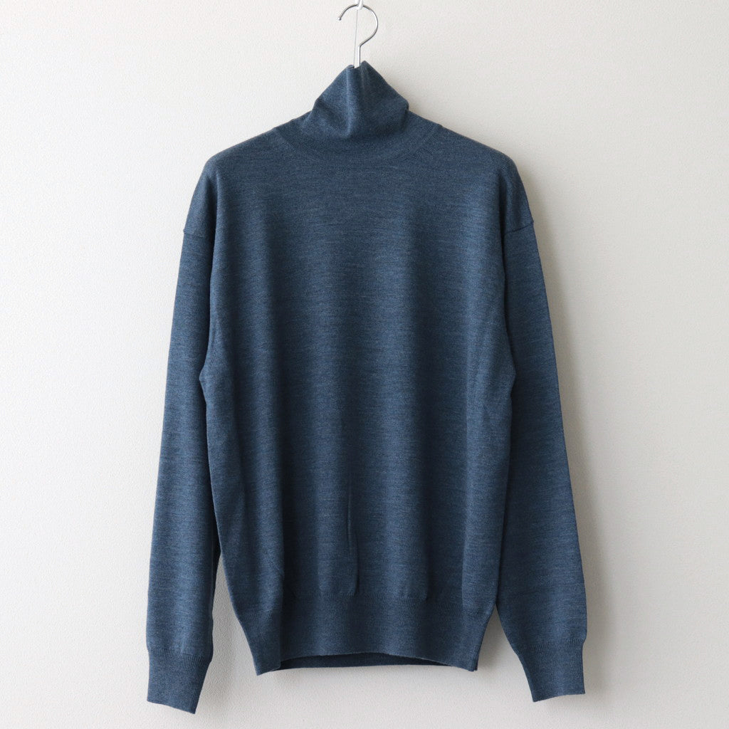 Turtle Neck L/S #Blue [2303-007]