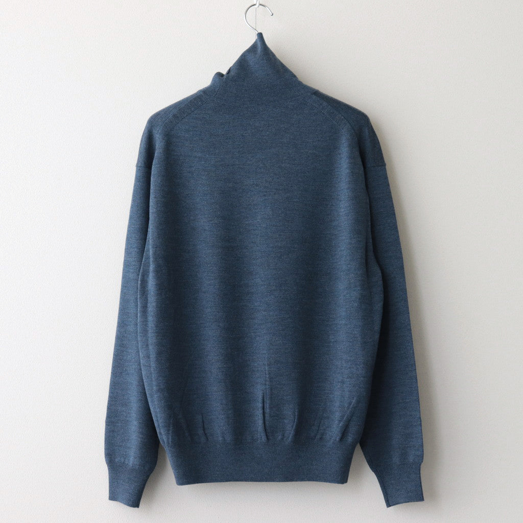 Turtle Neck L/S #Blue [2303-007]