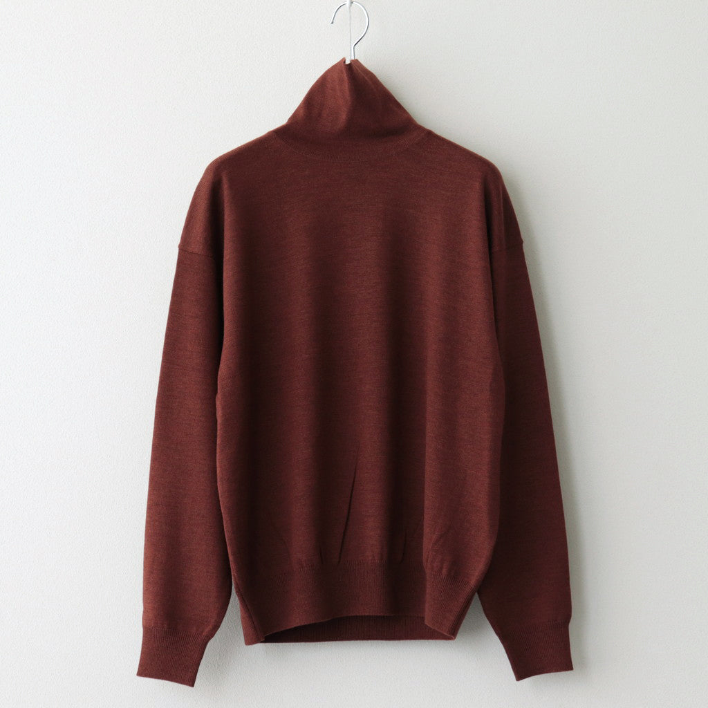 Turtle Neck L/S #Brown [2303-007W]