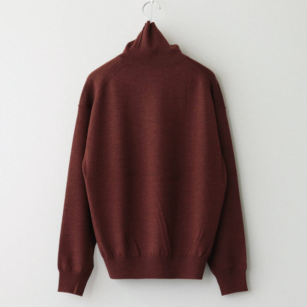 Turtle Neck L/S #Brown [2303-007W]