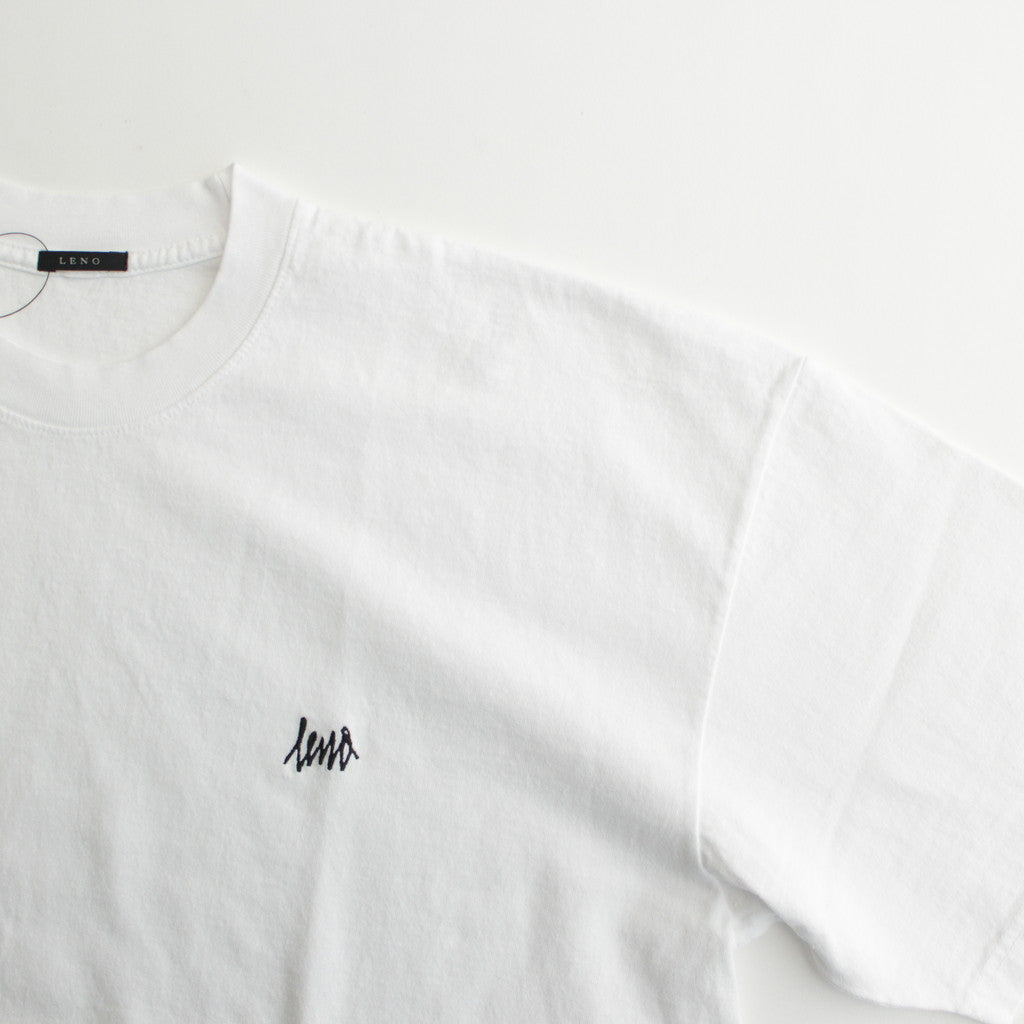 EMBROIDERY T-SHIRT #WHITE [H2401-CS032]