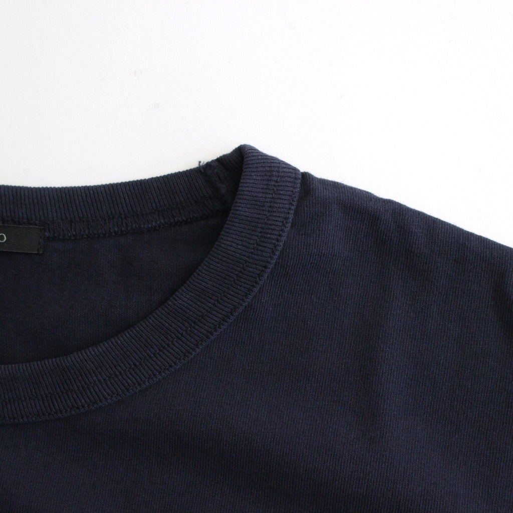 RINGER T-SHIRT LIFE IS A DRAMA #NAVY?~NAVY [H2401-CS029-3]