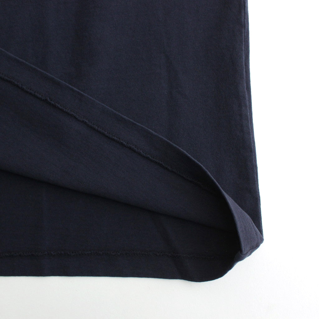 RINGER T-SHIRT LIFE IS A DRAMA #NAVY?~NAVY [H2401-CS029-3]