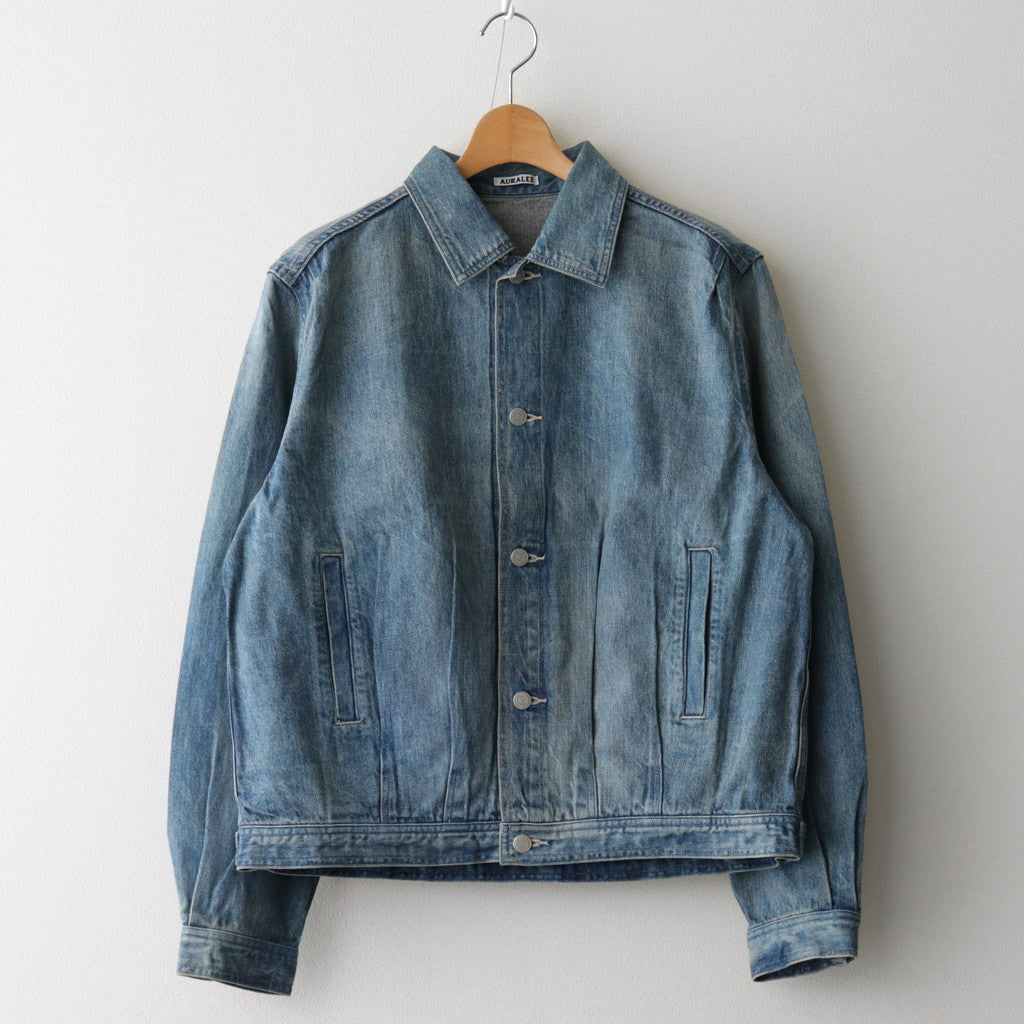 SELVEDGE FADED LIGHT DENIM BLOUSON #LIGHT INDIGO [A23AB01DE]