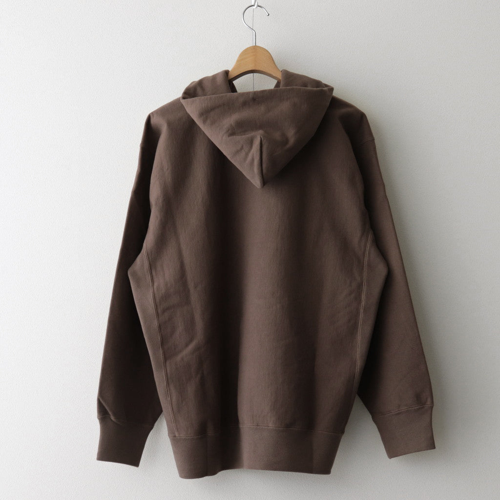 SUPER MILLED SWEAT P/O PARKA #BROWN [A23AP01SM] – ciacura