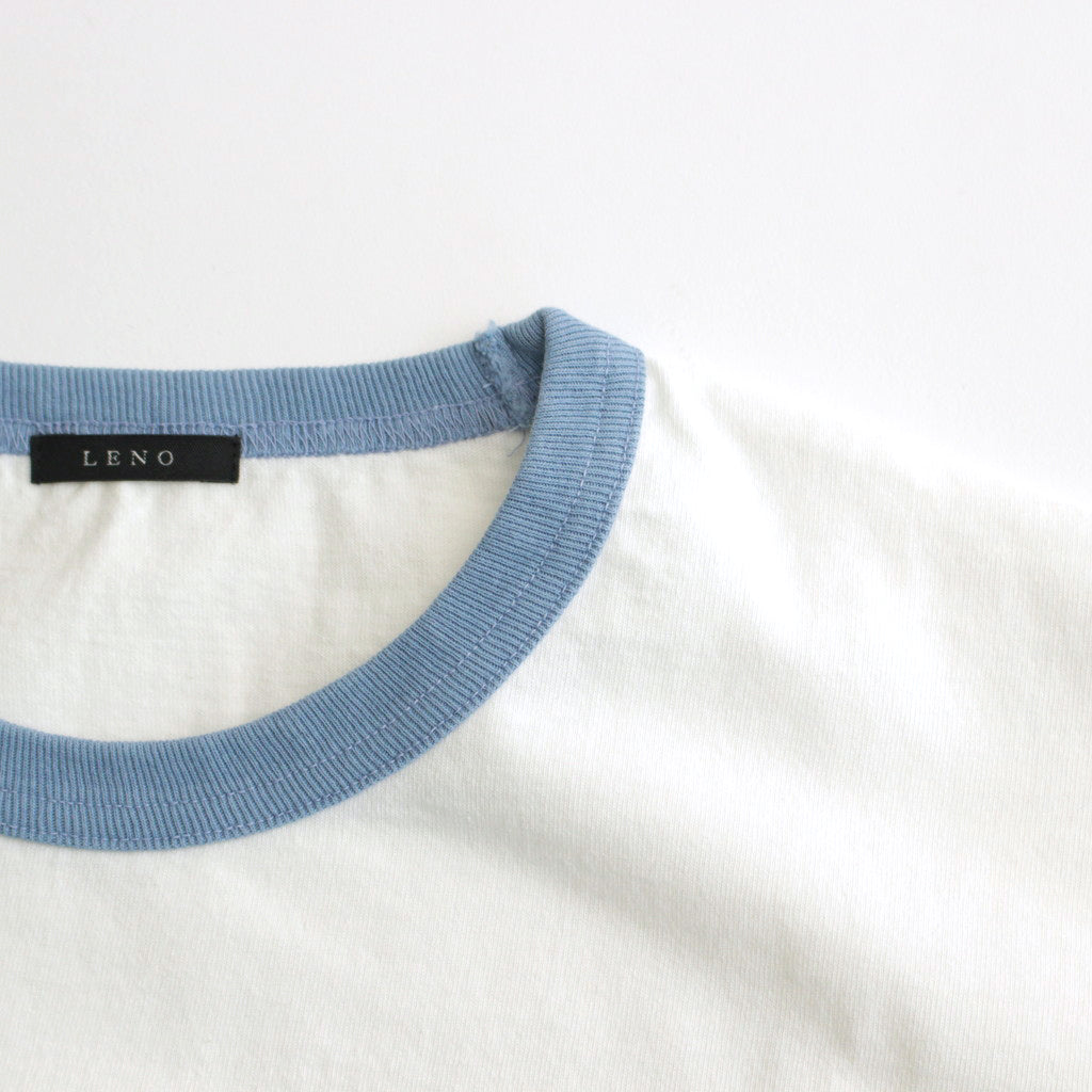 RINGER T-SHIRT STREAMING SUCKS #WHITE?~BLUE [H2401-CS029-1]