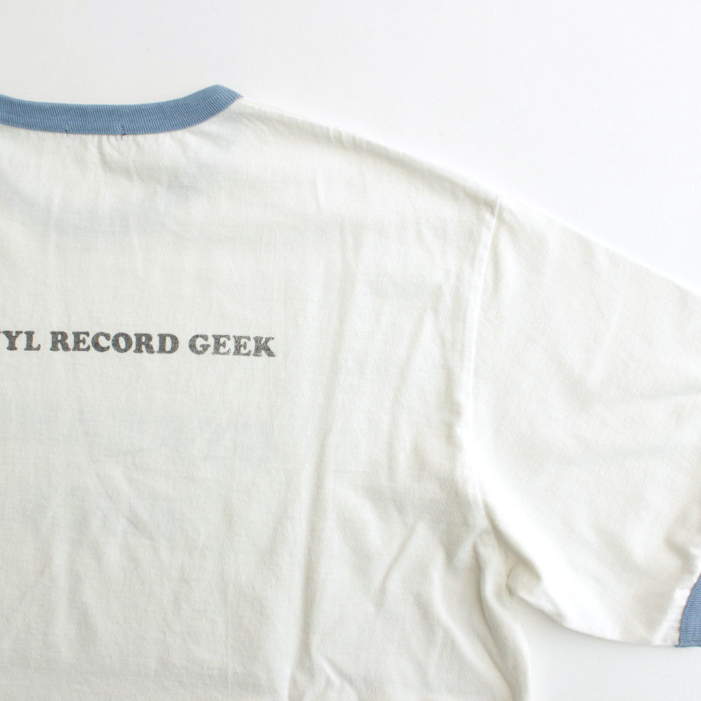 RINGER T-SHIRT STREAMING SUCKS #WHITE?~BLUE [H2401-CS029-1
