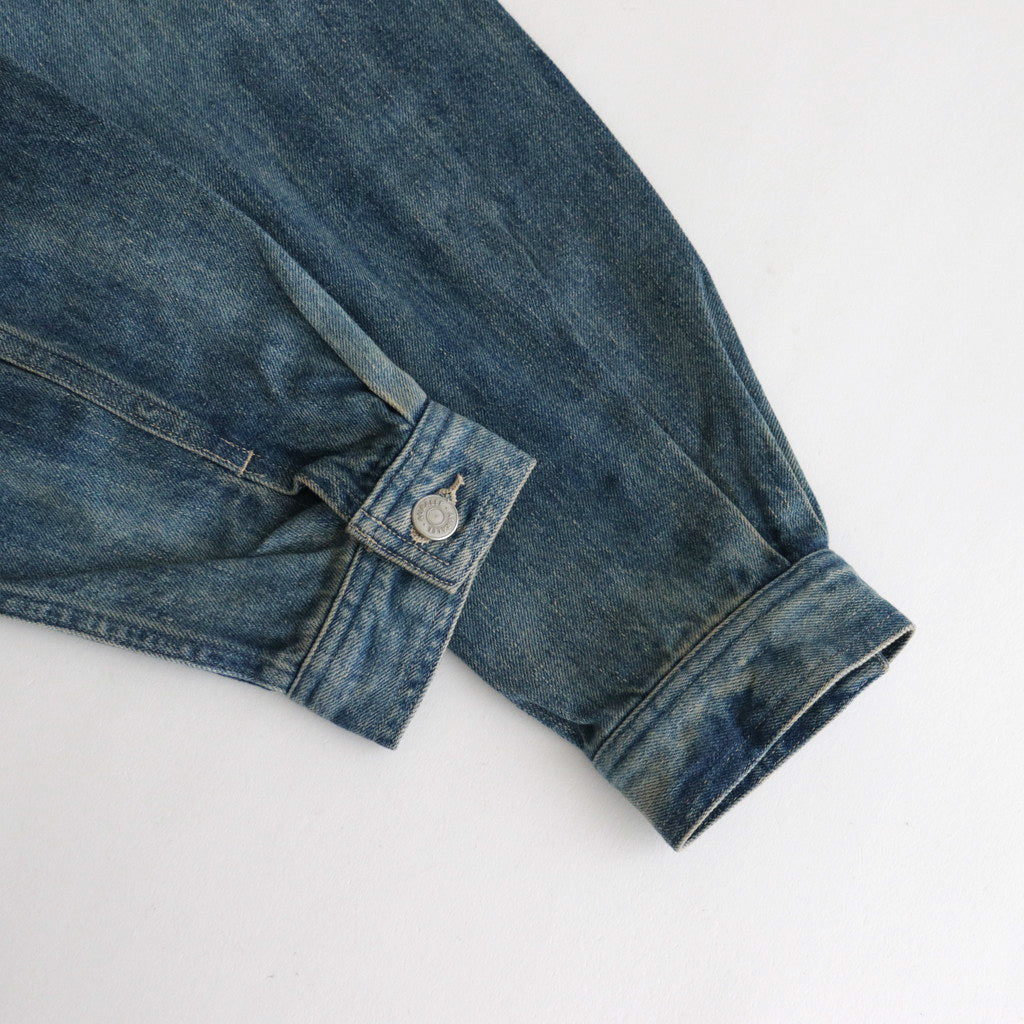 SELVEDGE FADED LIGHT DENIM BLOUSON #LIGHT INDIGO [A23AB01DE