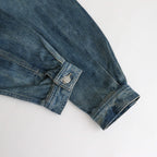 SELVEDGE FADED LIGHT DENIM BLOUSON #LIGHT INDIGO [A23AB01DE]