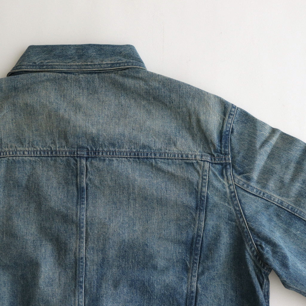 SELVEDGE FADED LIGHT DENIM BLOUSON #LIGHT INDIGO [A23AB01DE