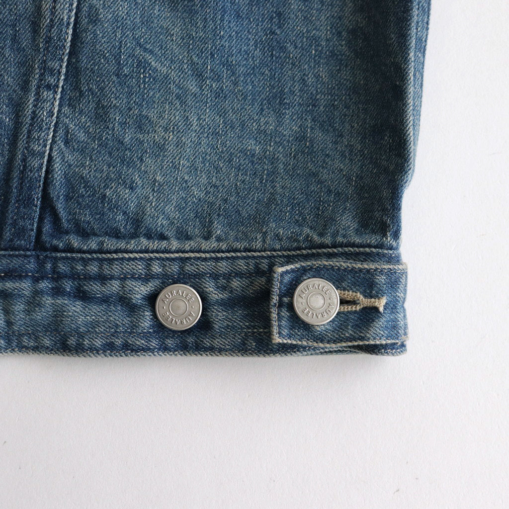SELVEDGE FADED LIGHT DENIM BLOUSON #LIGHT INDIGO [A23AB01DE