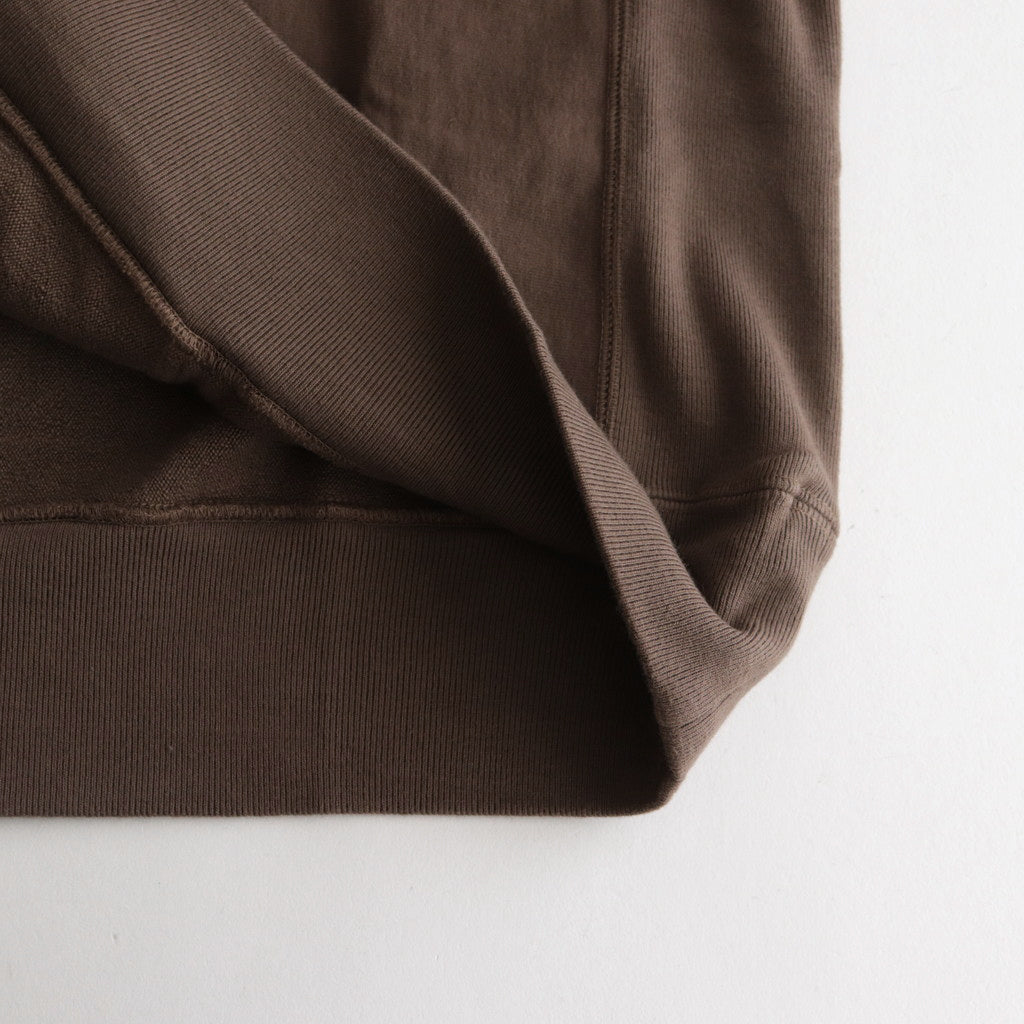 SUPER MILLED SWEAT P/O PARKA #BROWN [A23AP01SM] – ciacura